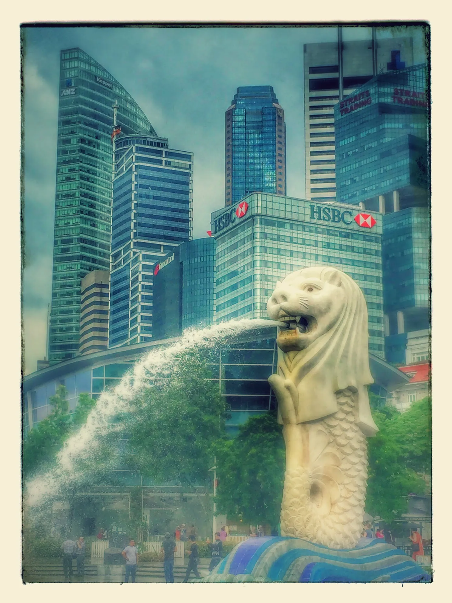 Merlion-Brunnen in Singapur