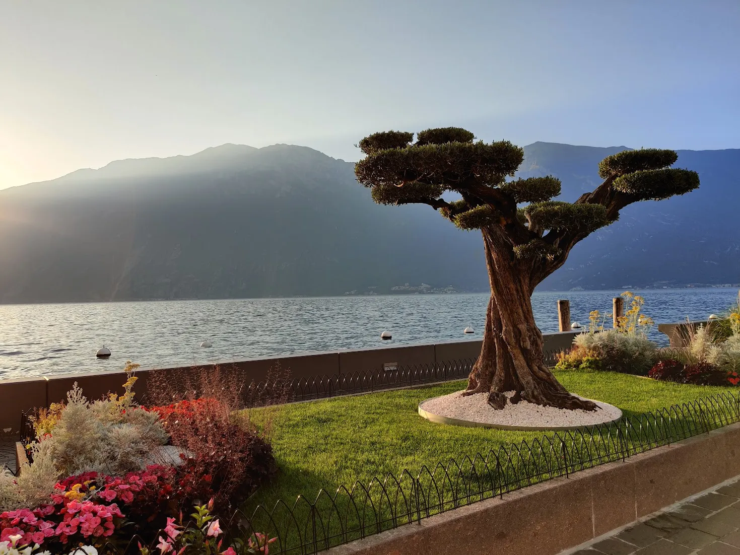 Gardasee bei Limone sul Garda im Abendlicht